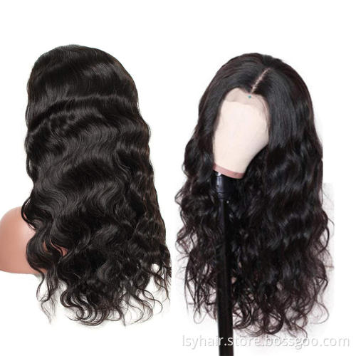 Flash Sale Body Wave Lace Closure Wig Human Hair Body Wave 4x4 Lace Closure Wig Middle Part 180% Thick Full Density Hair Wigs